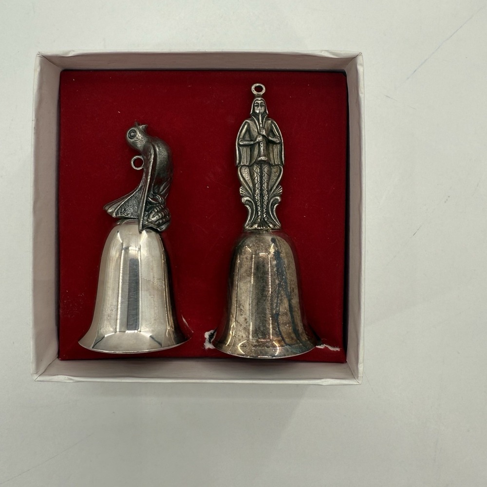 Vintage REED & BARTON 12 Days of Christmas BELLS Ladies Dancing‎ / Colly Birds